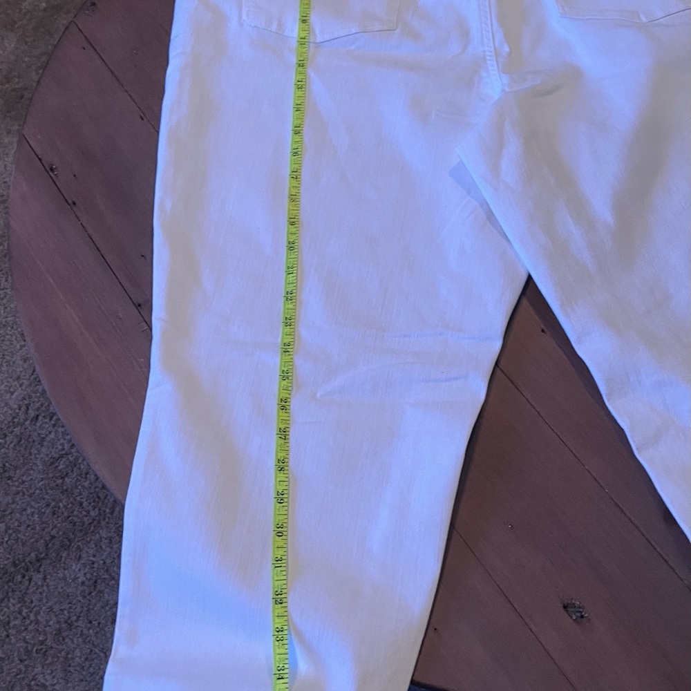 Women's White Talbots Straight Crop Curvy Jeans - Picture 4 of 8